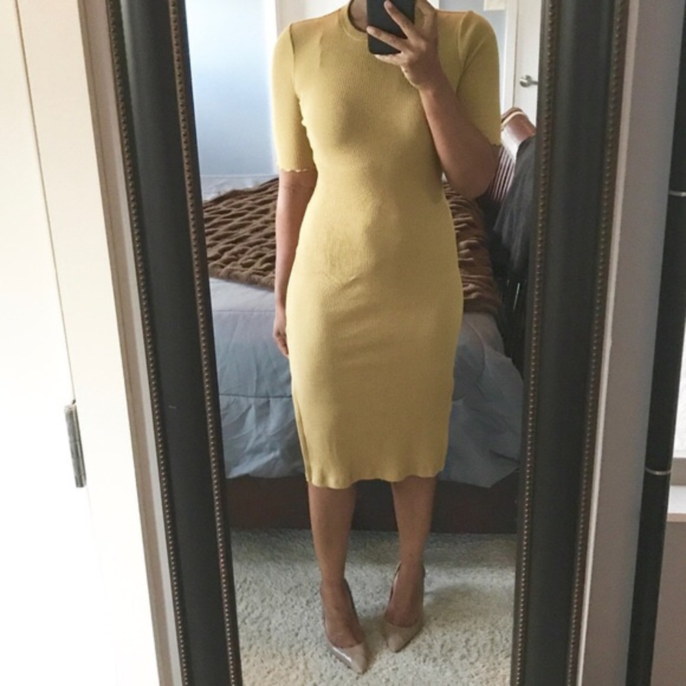 CASUAL Mock Neck MIDI DRESS FROM H&M